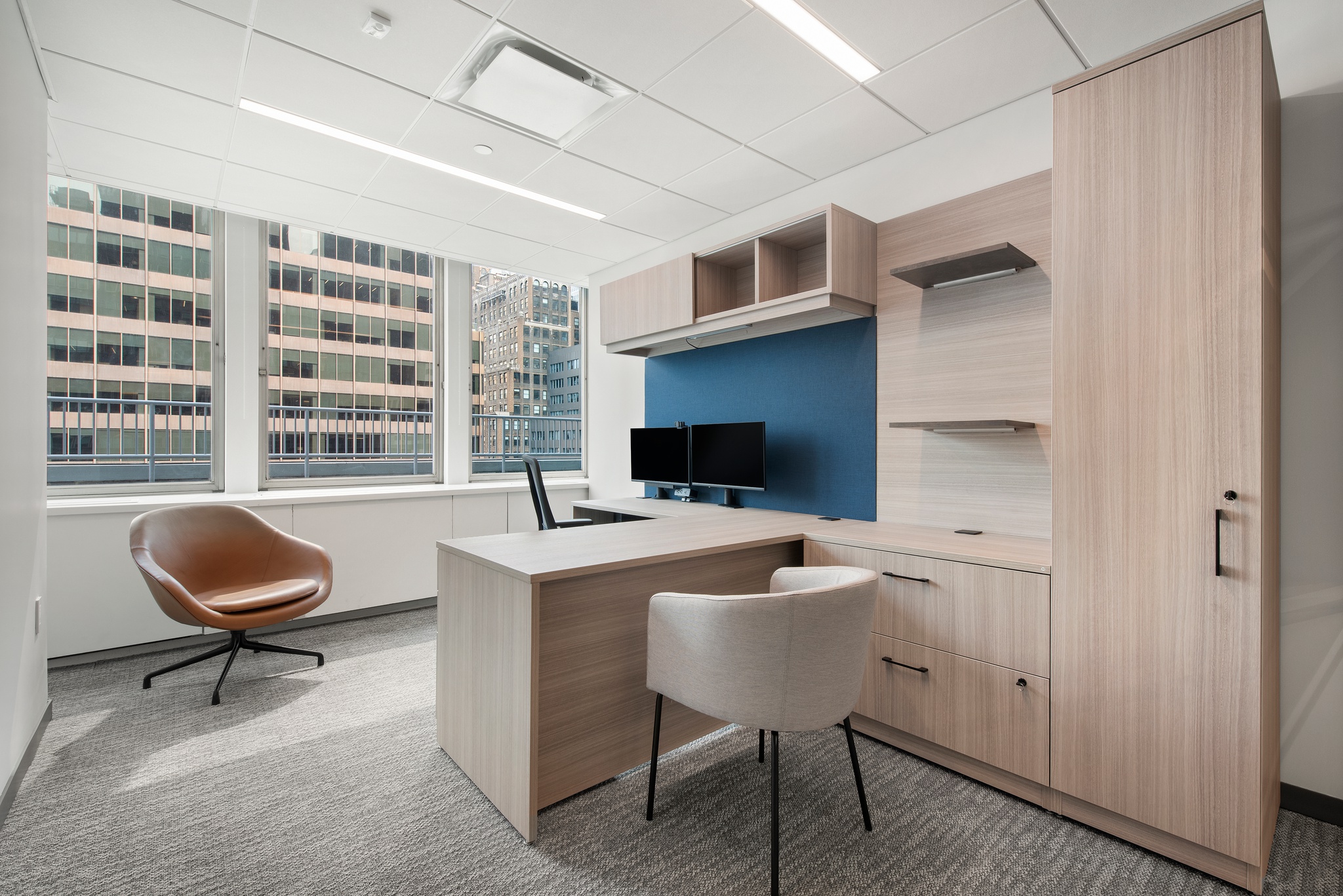 workstation with integrated technology