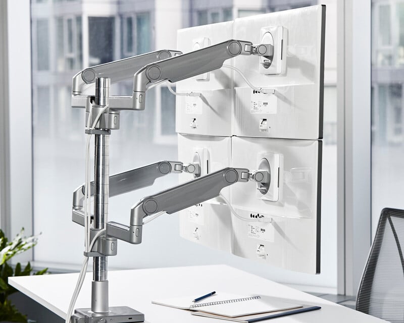 Humanscale-dual-monitor-arm