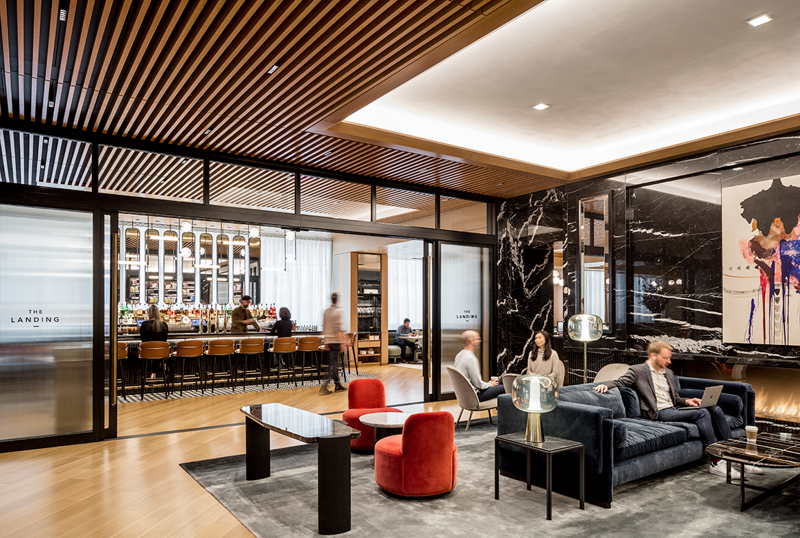 office with mixed-use variety spaces